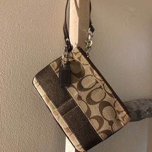 Small coach wristlet